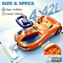 12V 7Ah Electric Ride-On Toy Car for Kids - Wiggle and Clean