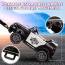 Black 12V Remote-Controlled Police Car for Children