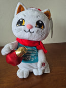 GEMMY SINGING CAT PLUSH TOY "OH CHRISTMAS TREE, YOUR ORNAMENTS ARE NO MORE"