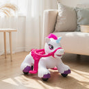 12V Electric Horse Toy with Carrot Accessory, Comb, and Animal Sounds