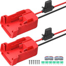 18V Battery Connector Set for Power Wheels and RC Toys - Comes with Fuses and Wires (2 Pack)