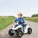 6V Electric 4-Wheel Ride-On ATV for Toddlers - White
