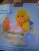 Musical Plush Duck in Bathtub Performs Splish Splash Easter Celebration