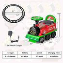 Kids' Electric Train Toy with Tracks, Storage Seat, and Lights