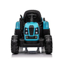24V 400W Electric Ride-On Blue Tractor Toy for Kids