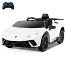 12V White Lamborghini Huracan Kids Electric Car