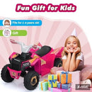 TOBBI 6V Kids ATV Ride-On Toy with Music - 42x16x19 inches Plastic Vehicle
