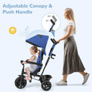INFANS 6-in-1 Kids Tricycle with Reversible Seat and Adjustable Handle