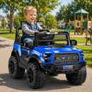 12V Electric Ride-On Car for Kids with Dual Motors, Remote Control, LED Lights, and Music