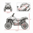 Red 12V Electric ATV Quad for Kids with Forward/Reverse and Music, Ideal for Ages 3 and Up