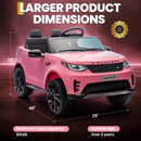 Garvee 12V Pink Land Rover Style Ride-On Car with Remote Control and Dual Motor