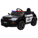Electric Black SUV Police Car Ride-On for Kids