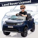 12V Remote Control Dual Motor Ride-On Land Rover Style Car for Kids - Dark Blue