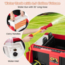 Dual-Seater Children's Fire Truck Ride-On with Remote-Controlled Water Gun and Shovel