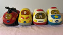 VTech Go! Go! Smart Wheels Lot of 4 Vehicles: ATV, Car, Ambulance, Police