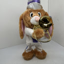 GEMMY Plush Animated Bunny Playing Trumpet - "When the Saints Go Marching In"