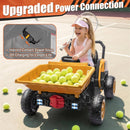 24V Electric Dump Truck Ride-On Toy for Kids with 4WD and Remote Control
