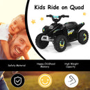 6V Electric Quad ATV for Kids - 4-Wheel Ride-On Toy for Toddlers in Black with Forward & Reverse 기능