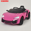Electric Ride-On Toy Car with Remote Control, LED Lights, and Three Speed Options
