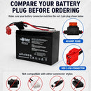 12V 9Ah Ride-On Toy Battery with Red 2-Pin Connector – Long-Lasting SLA AGM