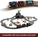 Motorized Battery-Powered Train Set for Wooden Tracks, 3-Piece Toy for Ages 3-4