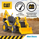12V Kids Construction Backhoe Excavator with MP3 Functionality