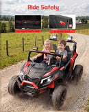24V Electric Ride-On Car for Kids - 800W Remote Control Toddler Vehicle - Red Duo