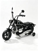 24V Children’s Electric Motorcycle with Training Wheels and Speed Regulation, Supports Up to 143lbs