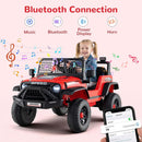 24V Children's Electric Ride-On Vehicle with Remote Control, Bluetooth, LED Lighting & Horn