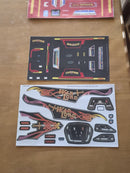 Warlord SST PLAYSKOOL Black Gold Truck Reproduction Decals for Bigfoot Collection