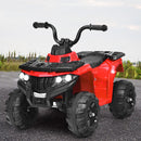 HoneyJoy 6V Electric Kids ATV Ride-On Quad with MP3 and LED Lights in Red