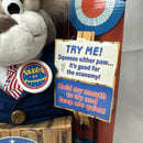 1999 Mattel Bubba for President Interactive Plush Bear Toy in Original Box