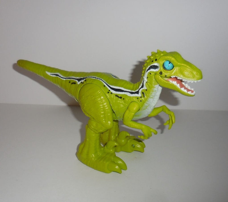 Interactive Rampaging Raptor Dinosaur Toy – Realistic Green Running Robot