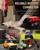 Vibit Power Wheel Connector for Milwaukee M18 Battery, Peg-Perego Red-02