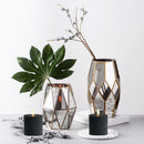 volnyus Set of 2 Black Flat Top Flameless LED Pillar Candles, 3x3 Inches