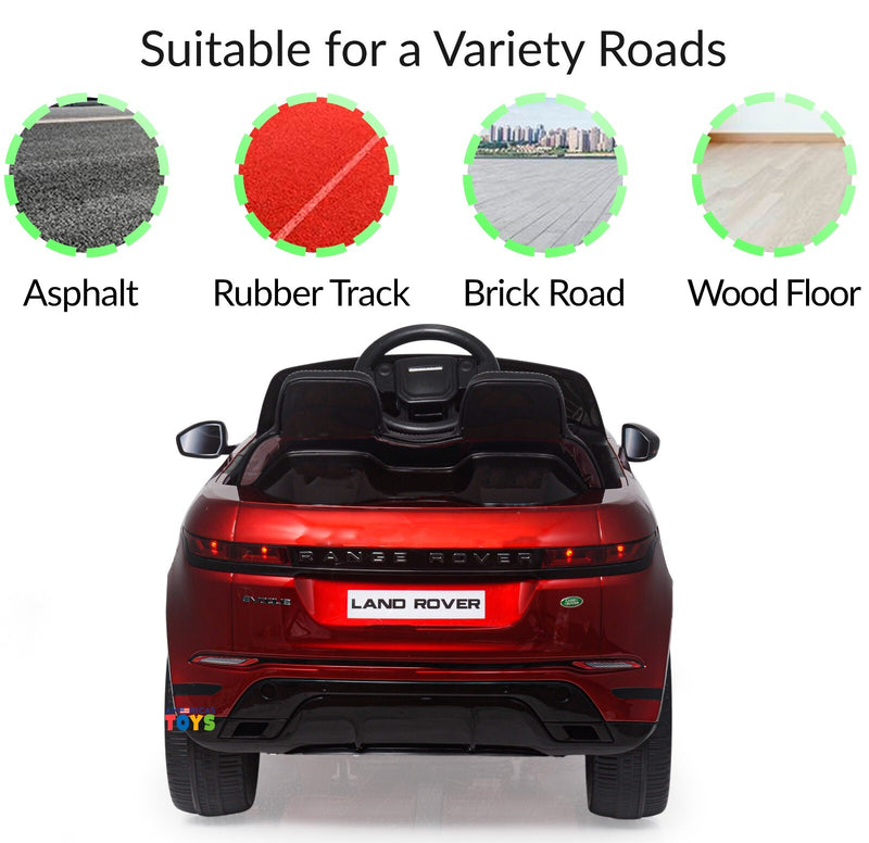 12V Licensed Land Rover Kids Ride-On Car with MP4 and Remote Control in Multiple Colors