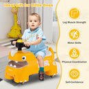 Dinosaur-Themed Ride-On Car for Kids with Under-Seat Storage and Smooth Mobility
