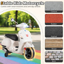 VESPA 12V Electric Motorcycle for Kids with Music Horn and Training Wheels