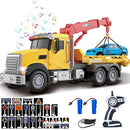 2.4GHz Kids' Remote Control Tow Truck – RC Log Truck with Race Car, 4-in-1