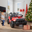 OROFULL Red 12V Electric Ride-On Car with Remote and Music for Toddlers