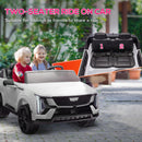 12V White Cadillac Escalade IQ Kids Ride-On Truck with Remote Control for Two