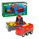 Battery-Operated Wooden Remote Control Train Set with Lights and Sounds
