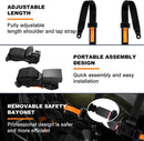 4-Point Safety Harness Set for Go Karts, UTVs, ATVs, and Racing - Black