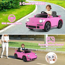 Pink 12V Ride-On Car RUF CTR with Remote Control and Music