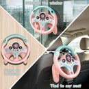 Interactive Steering Wheel Toy for Kids with Lights, Music, and Suction Cup Base