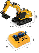 Versatile 3-in-1 RC Excavator with 14 Channels, Drill Bit, and Grabbing Bucket