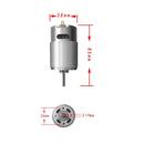 High-Speed 12V RS550 Motor 40000RPM with Customizable Gear Tooth Options for DIY Creations