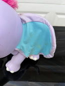 Bunoo Battery-Operated Electronic Elephant Toy Purple & Blue w/ Pink Hair