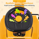 Children's Ride-On Excavator with Adjustable Shovel, Anti-Tip Feature, and Realistic Engine Sounds