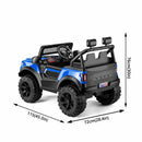 12V Electric Ride-On Car for Kids with Dual Motors, Remote Control, LED Lights, and Music